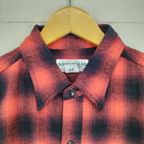 ササフラス SASSAFRAS DIGGIN SHIRT OMBRE CHECK メンズ XL