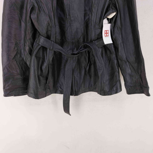 east5th ウエストベルト ジップアップレザージャケット YBS メンズ import:XL