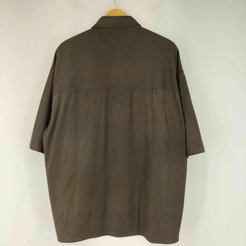 ザラ ZARA FADED FAUX SUEDE OVERSHIRT メンズ M