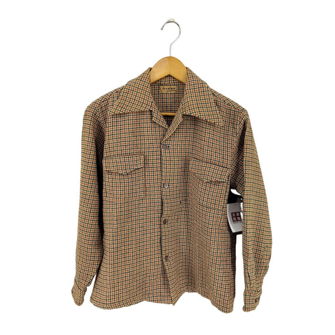 MYRON OF California Vintage 両フラップポケット オープンカラーチェックシャツ メンズ import:M