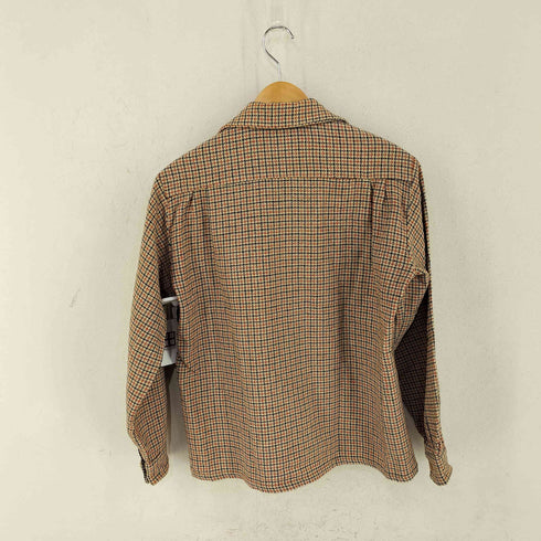 MYRON OF California Vintage 両フラップポケット オープンカラーチェックシャツ メンズ import:M