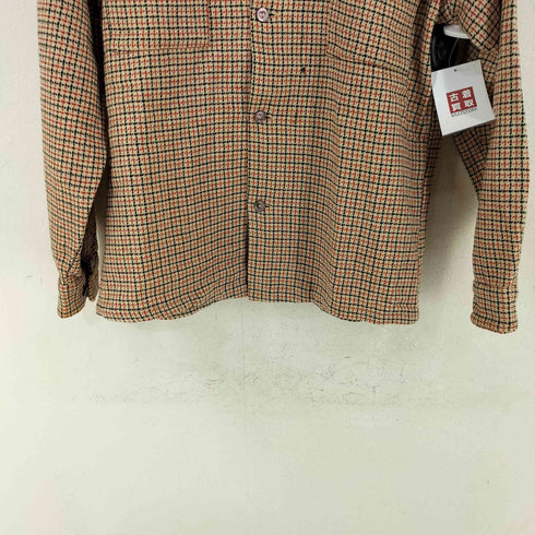 MYRON OF California Vintage 両フラップポケット オープンカラーチェックシャツ メンズ import:M
