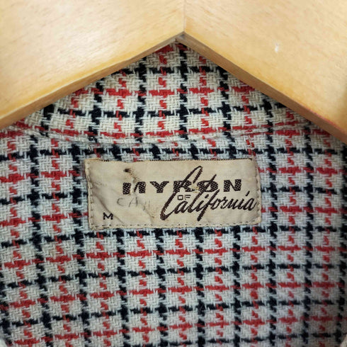 MYRON OF California Vintage 両フラップポケット オープンカラーチェックシャツ メンズ import:M