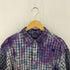 ポロバイラルフローレン Polo by RALPH LAUREN ポニー無し US-RL NAVAL RES 両ポケ 猫目ボタンチェックシャツ リメイク 染め メンズ import:XL