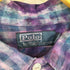 ポロバイラルフローレン Polo by RALPH LAUREN ポニー無し US-RL NAVAL RES 両ポケ 猫目ボタンチェックシャツ リメイク 染め メンズ import:XL