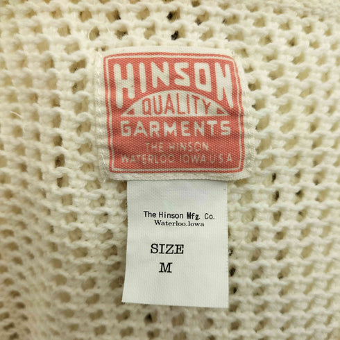 ヒンソン HINSON メッシュニットクルーネックプルオーバールーズシルエットロングスリーブ メンズ JPN:M