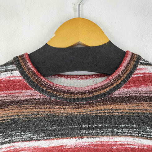 ザラ ZARA ストライプジャガードセーター ニット メンズ M