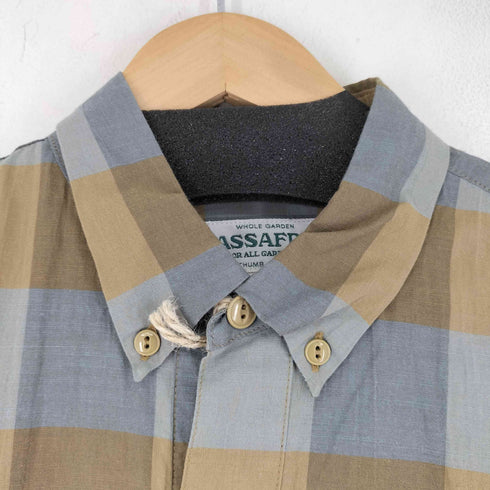 ササフラス SASSAFRAS WHEEL BARROW SHELL SHIRT 1/2 メンズ M