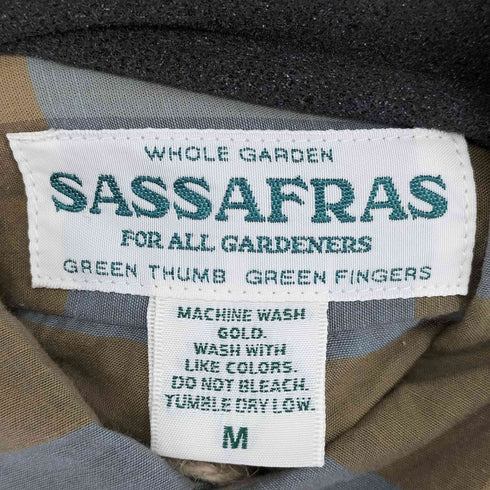 ササフラス SASSAFRAS WHEEL BARROW SHELL SHIRT 1/2 メンズ M