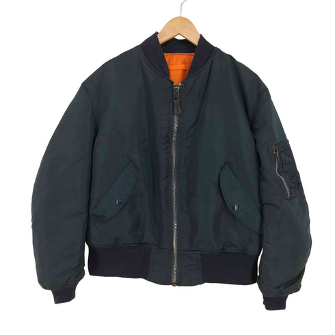 アルファインダストリーズ ALPHA INDUSTRIES MADE IN USA MA-1 フライトジャケット メンズ import:L