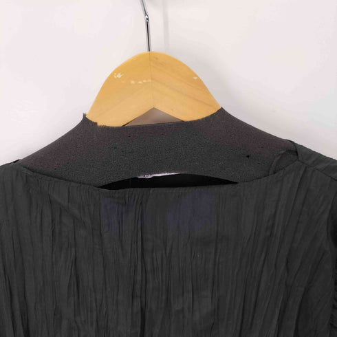 ザラ ZARA ワッシャー サイドスリットワンピース レディース import:S