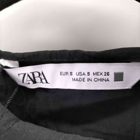 ザラ ZARA ワッシャー サイドスリットワンピース レディース import:S