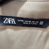 ザラ ZARA チェーンベルト サテンシャツワンピース レディース import:XS