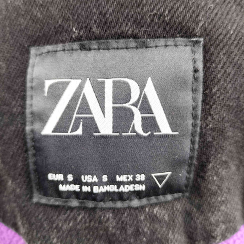 ザラ ZARA 中綿ブラックデニムジャケット メンズ S