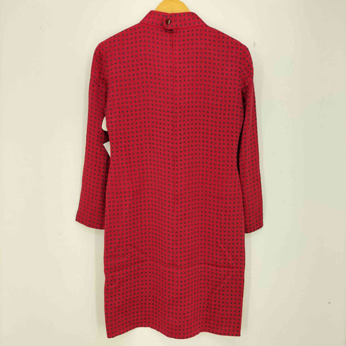 ピエールカルダン pierre cardin シルク100 総柄 ボウタイワンピース レディース 7