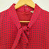 ピエールカルダン pierre cardin シルク100 総柄 ボウタイワンピース レディース 7