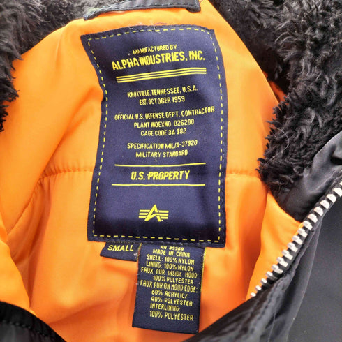 アルファインダストリーズ ALPHA INDUSTRIES N-3B フライトジャケット メンズ import:S