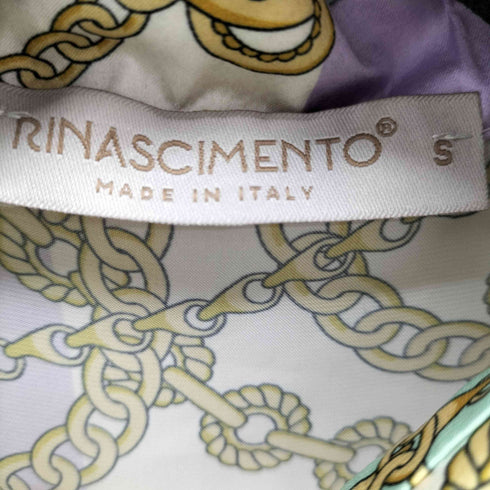 リナシメント rinascimento チェーンプリント ロングシャツワンピース レディース S