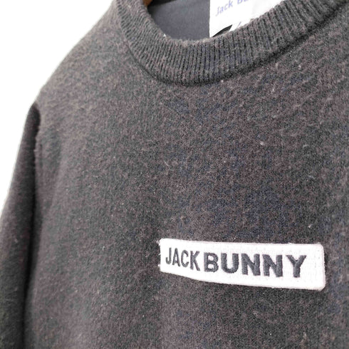 ジャックバニー JACK BUNNY 23AW Wジャガード 裏生地付 防ふう ニット メンズ 4