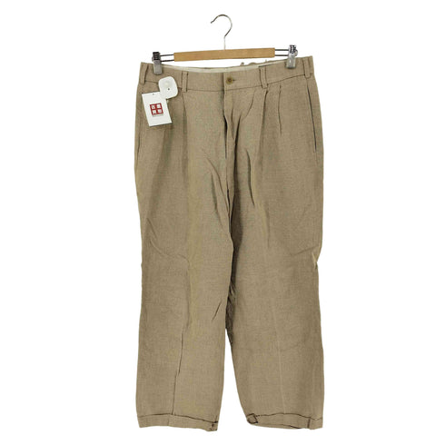 エディーバウアー Eddie Bauer AKA 香港製 リネン 2タック スラックス メンズ 34inch