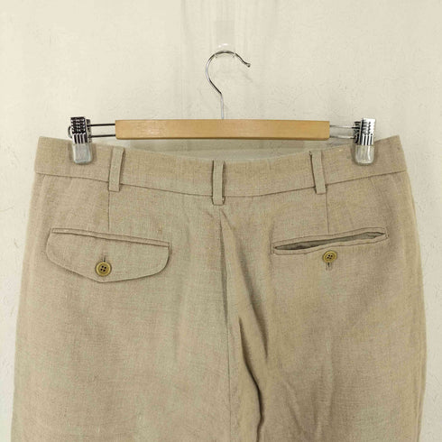 エディーバウアー Eddie Bauer AKA 香港製 リネン 2タック スラックス メンズ 34inch
