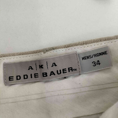 エディーバウアー Eddie Bauer AKA 香港製 リネン 2タック スラックス メンズ 34inch