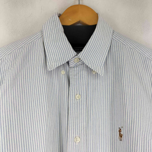 ラルフローレン RALPH LAUREN 90S CLASSIC FIT ストライプシャツ ポニー刺繍 メンズ import:M
