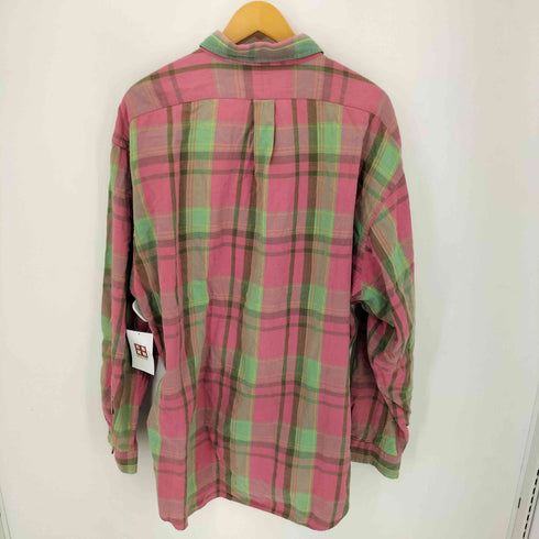 ラルフローレン RALPH LAUREN 90S BIG SHIRT チェックBDシャツ メンズ import:XL