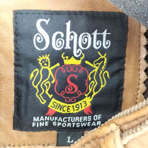 ショット Schott クラシックレーサージャケット メンズ JPN:L