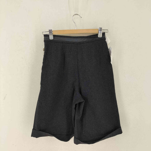 レコパン LES COPAINS MADE IN ITALY レザー切替 メルトンウールクロップドパンツ LAMPO レディース 1