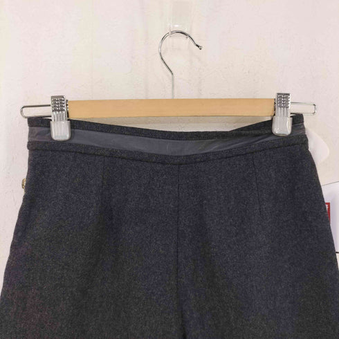 レコパン LES COPAINS MADE IN ITALY レザー切替 メルトンウールクロップドパンツ LAMPO レディース 1