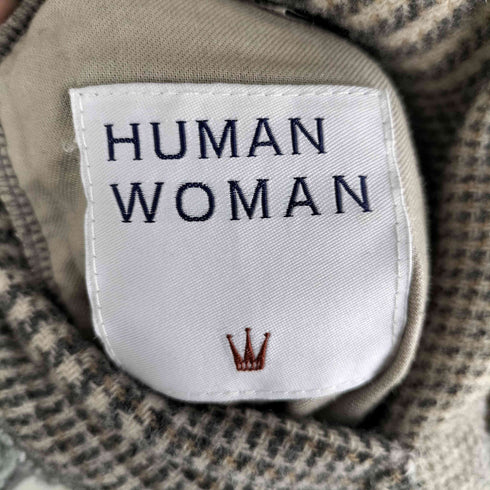 ヒューマンウーマン HUMAN WOMAN フーディーリバーコート レディース M