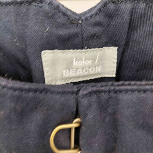 カラービーコン kolor BEACON 23SS D-NAVY 製品染めチノクロス スラックスパンツ メンズ JPN:2
