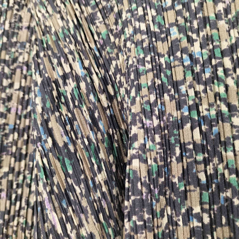 プリーツプリーズイッセイミヤケ PLEATS PLEASE ISSEY MIYAKE 90S 97AW プリーツ 総柄 プリント マルチカラー ボトルネック ポリエステル カットソー レディース JPN:3