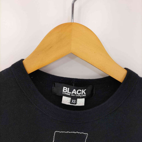 ブラックコムデギャルソン BLACK COMME des GARCONS AD2012 13SS ステッチデザイン クルーネックTシャツ レディース JPN:XS