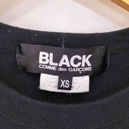 ブラックコムデギャルソン BLACK COMME des GARCONS AD2012 13SS ステッチデザイン クルーネックTシャツ レディース JPN:XS