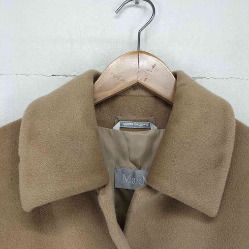マックスマーラ MAX MARA MADE IN ITALY 白タグ ウールステンカラーコート レディース 42