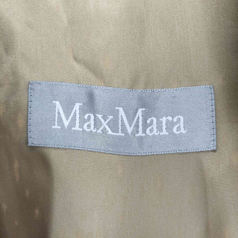マックスマーラ MAX MARA MADE IN ITALY 白タグ ウールステンカラーコート レディース 42