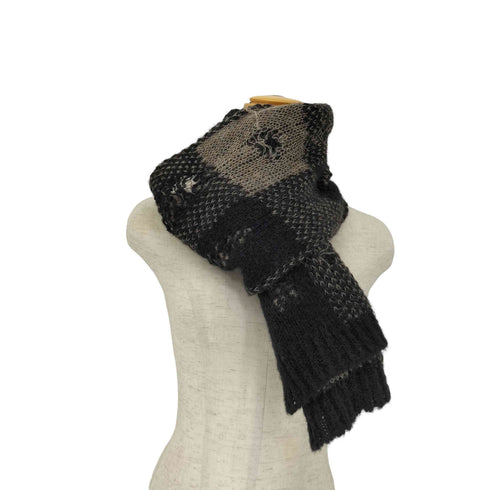 アワーレガシィー OUR LEGACY PAST SCARF Black Destructive Gingham メンズ
