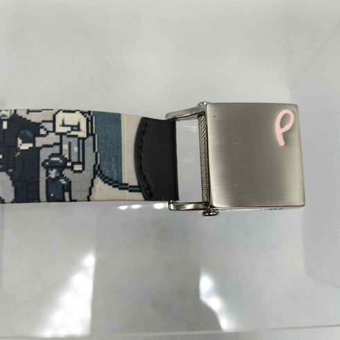 ポールスミス Paul Smith PINK ドット イラスト 総柄 ガチャ ベルト レディース