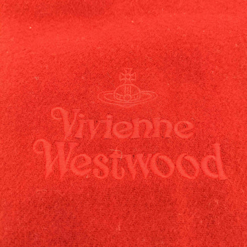 ヴィヴィアンウエストウッド Vivienne Westwood ワンポイント刺繍 ウールマフラー レディース