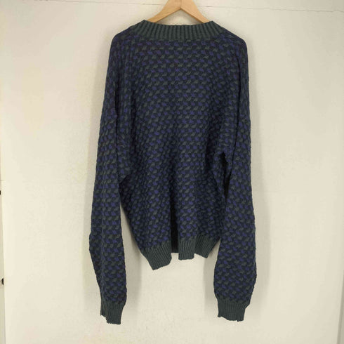 アクリルナイロンVネックニット メンズ XL