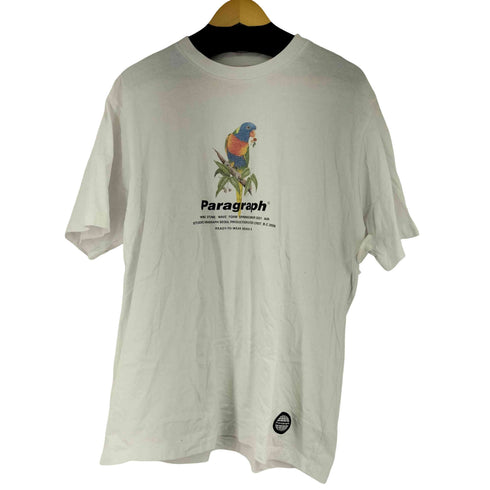パラグラフ PARAGRAPH プリントクルーネックTシャツ メンズ