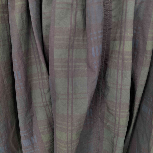グラミチ GRAMICCI 21SS 別注 ナイロン チェック柄 ロングスカート レディース FREE
