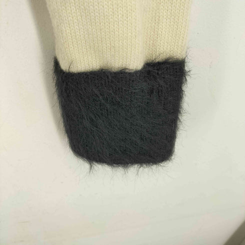 seyto Knit sweater ツートーンカットアウトスイッチングドライバーズニット レディース JPN:2