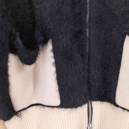 seyto Knit sweater ツートーンカットアウトスイッチングドライバーズニット レディース JPN:2