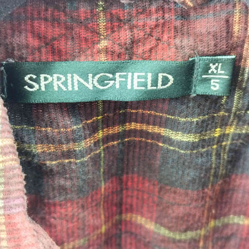 SPRINGFIELD チェックジップシャツ メンズ JPN:XL