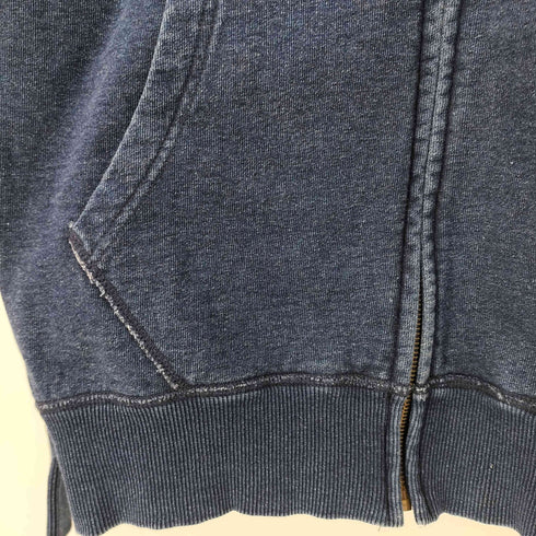 ステューシー Stussy BASOC STUFF デニムライク インディゴ ジップパーカー メンズ JPN:M