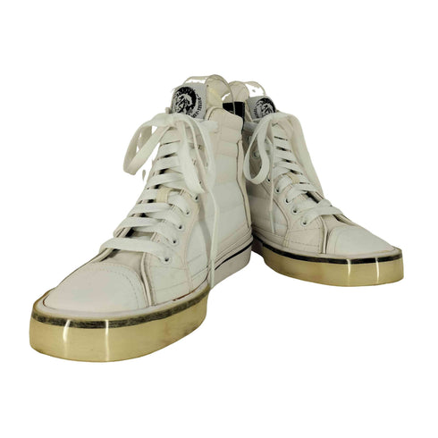 ディーゼル DIESEL D-VELOWS MID PATCH W フェイクレザー ハイカット スニーカー レディース JPN:24.5