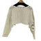 エミ emmi クロップドメッシュニット レディース ONE SIZE